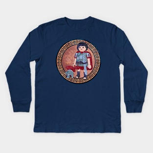 Roman playmobil Kids Long Sleeve T-Shirt